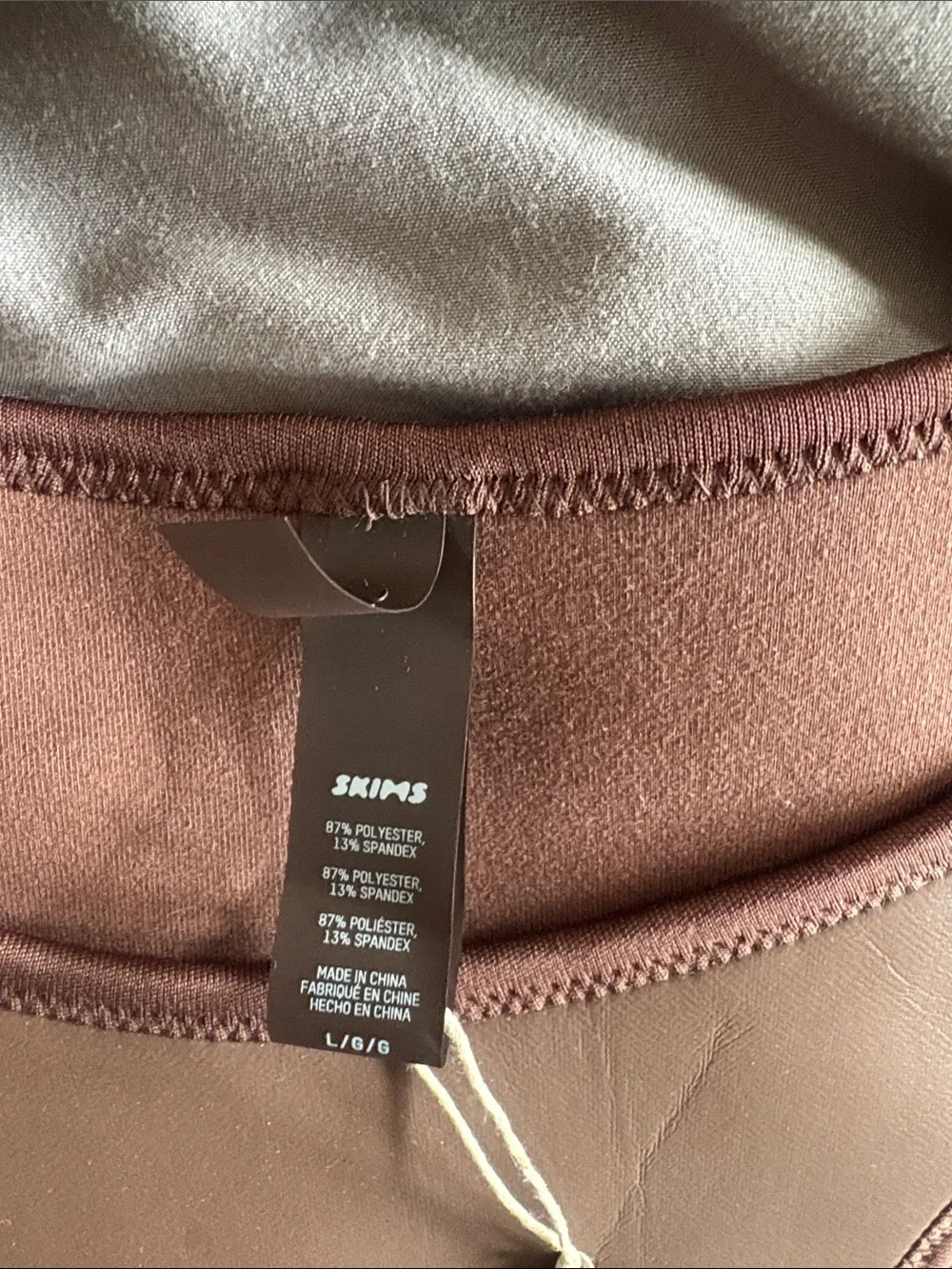 SKIMS Brown Front-Zip Neoprene Bikini Set